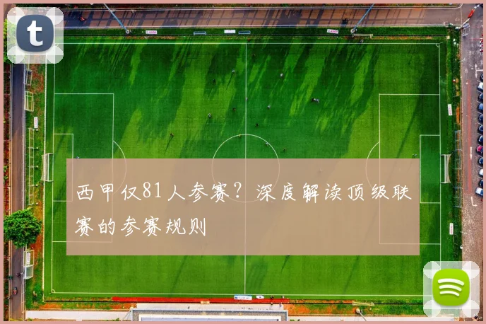 西甲仅81人参赛?深度解读顶级联赛的参赛规则